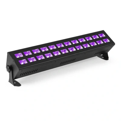 Afbeelding van BeamZ BUV243 blacklight bar 24 x 3 Watt UV LED&#039;s DMX Stroboscoop