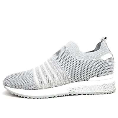 Afbeelding van La Strada 2101377 4542 Damessneakers lage instappers, zilver, vrije tijd, 39 EU