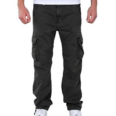 Afbeelding van Alpha Industries JET Cargobroek, Heren, Maat: 38, Grau