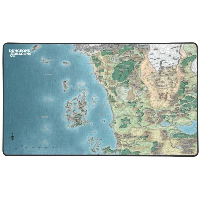Afbeelding van Konix Dungeons and Dragons Muismat XL: Map of Faerûn