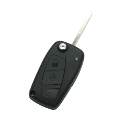 Afbeelding van BROVACS Vervangende Sleutel Shell Compatibel met FIAT 3 Knop Keyless Entry Flip Afstandsbediening Case Fob SS262