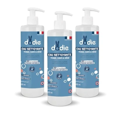 Afbeelding van Dodie Set met 3 x reinigingswater in 1, (3 500 ml), gezichts , lichaams en poriënreiniging, 98% ingrediënten van natuurlijke oorsprong, hypoallergeen, vanaf de geboorte