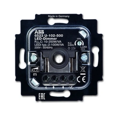 Afbeelding van ABB Busch Jaeger 6523U 102 500 LED Dimmer 230V, fase aansnijding 2W 100W