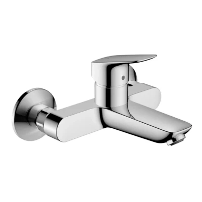 Afbeelding van Hansgrohe Logis 1 greeps wastafelkraan opbouw wandmontage