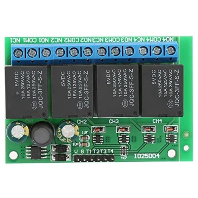Afbeelding van Relaismodul, 4 kanaal flip flop DC 12 V bistabil selbstsperrendes relaismodul Niedrigpuls trigger relais 6 24 VDC