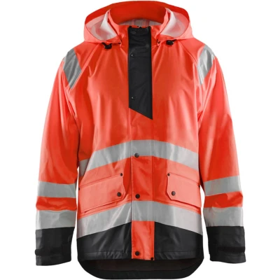 Afbeelding van Blaklader Regenjas High Vis LEVEL 1 4323 2000 Rood/Zwart XXL