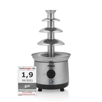 Afbeelding van Princess 292999 Chocoladefontein XXL 4 Lagen Warmhoudfunctie RVS behuizing