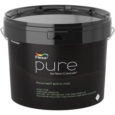 Afbeelding van Flexa Pure muurverf Extra Mat 7,5 liter Wit