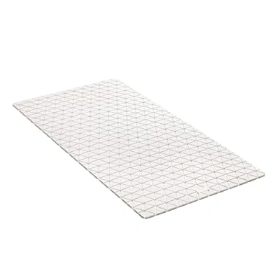 Afbeelding van TATAY SBS TP Badkuipmat, antislip, met 94 zuignappen, rechthoekig, diamantdesign, wit, 72 x 36 cm