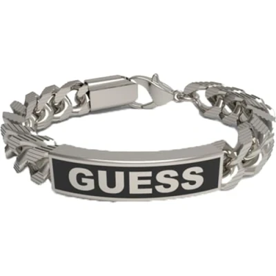 Afbeelding van GUESS heren Armband met logo JUXB03002JWSTBKS