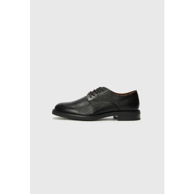 Afbeelding van Tommy Hilfiger Vogue LTH Zakelijke veterschoenen, Heren, Maat: 40, Black Leer