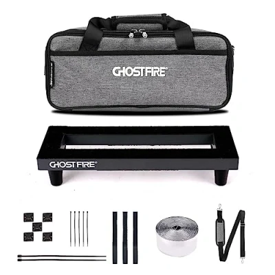 Afbeelding van Ghost Fire Gitaar Pedaal Board Aluminiumlegering 0,9 kg Super licht Effect Pedalboard 13.7&#039;&#039;x5.5&#039;&#039; met draagtas, SPL 01