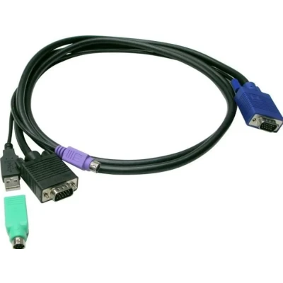 Afbeelding van LevelOne KVM kabel ACC 3202 USB+PS/2, schakelaar