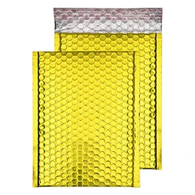 Afbeelding van Blake Padded Bubble Enveloppen Peel &amp; Seal 100 stuks. C4+ 324 x 230 mm Glamour Goud