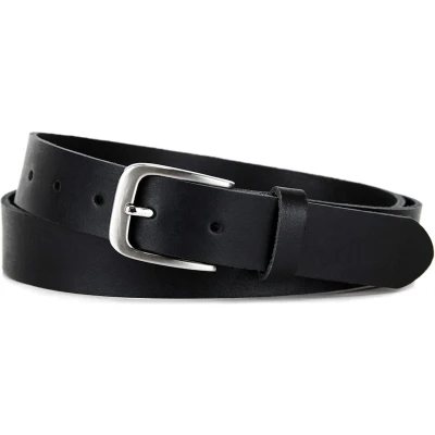 Afbeelding van Fana Belts Leren Riem Zwart Heren/Dames Taillemaat 130 Extra Lange XXL
