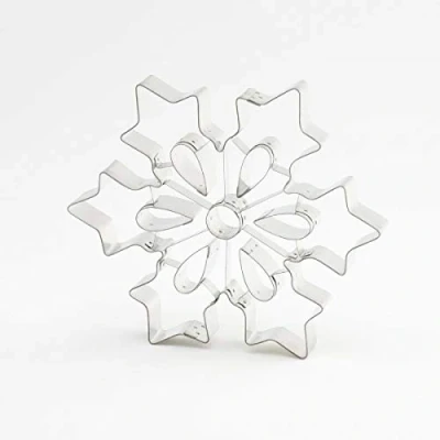 Afbeelding van thermohauser Uitsteekvormpjes (roestvrij staal), sneeuwvlok groot, rand glad, diameter 19,5 cm
