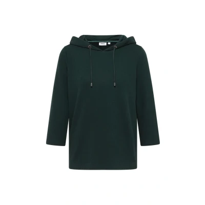 Afbeelding van Cecil Struktur Hoodie, Dames, Maat: Large, Grün