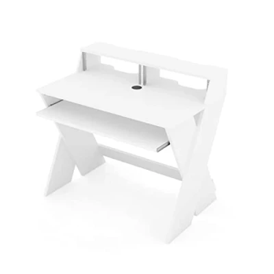 Afbeelding van Glorious Sound Desk Compact White workstation meubel