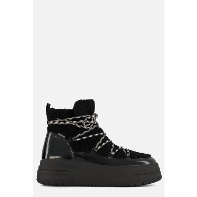 Afbeelding van Tamaris Korte laarzen, Dames, Maat: 36, Black Imitatieleer/ textiel