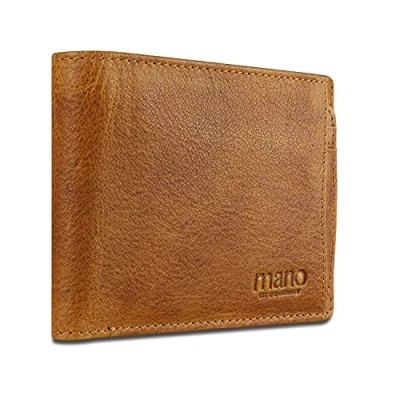 Afbeelding van mano Portemonnee, Heren, Maat: One Size, Cognac