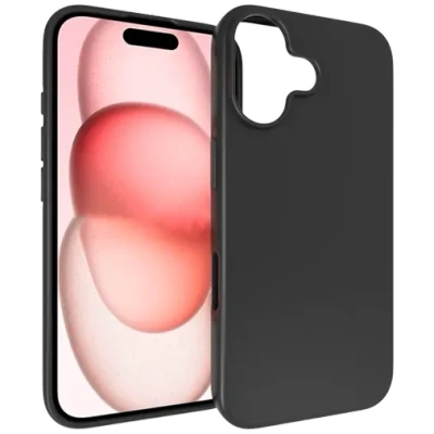 Afbeelding van Just in Case TPU Back Cover Zwart Apple iPhone 16