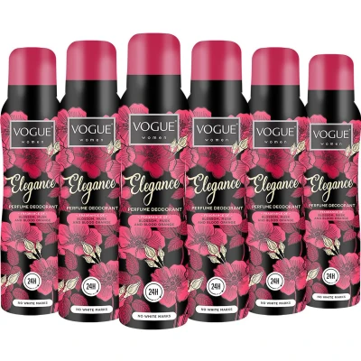Afbeelding van 6x Vogue Elegance Deospray 150ml