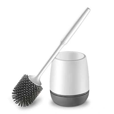 Afbeelding van Toiletborstel met Quick Droging Houder Set,Deep Cleaner SiliconeToiletborstels Clean Silicone Bristle