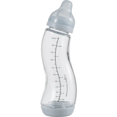 Afbeelding van Difrax S Fles Natural Babyfles Blauw 0+ maanden 250ml