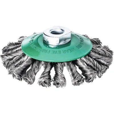 Afbeelding van Lessmann Staaldraadborstel d. 115 mm M14 draaddikte 0,5 RVS 12 15000 min ¹ 1 stuk 472857WZ