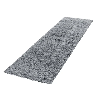 Afbeelding van Hoogpolige loper Life Lichtgrijs 80x250cm Adana Carpets