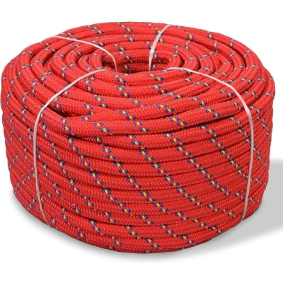 Afbeelding van vidaXL Boot touw 16 mm 50 m polypropyleen rood