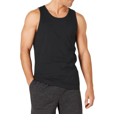 Afbeelding van Amazon Essentials Men&#039;s Tanktop met slanke pasvorm, Zwart, XS