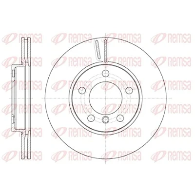 Afbeelding van REMSA Remschijf MINI: Countryman, Paceman Vooras 294, 294mm 22mm 5 Geventileerd 61439.10 34119804828,34119811537,BDM760920,DCA6143910 Remschijven