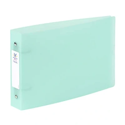 Afbeelding van Viquel Bristol indexmap met identificatielabels 2 ringen A5 formaat (25 x 16,5 cm) Groen