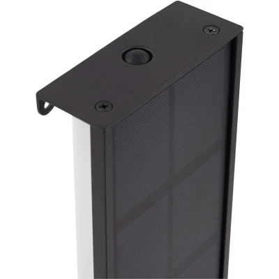 Afbeelding van Lindby LED wandlamp op zonne energie Laarni, dimbaar, IP54, zwart