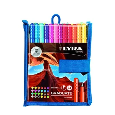 Afbeelding van LYRA, Fineliner, meerkleurig, 16,5 x 2,4 16 cm, 24 stuks