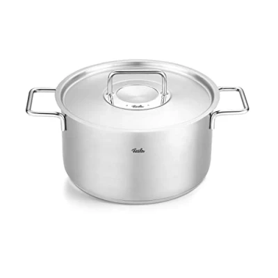 Afbeelding van Kookpan Fissler Pure Collection Met RVS Deksel 24 cm
