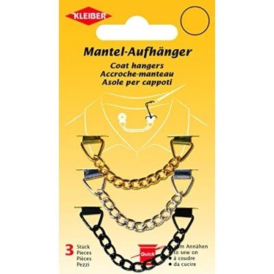 Afbeelding van Kleiber + Co.GmbH mantel hanger set van 3, metaal, ca. 8,3 cm x 1,1