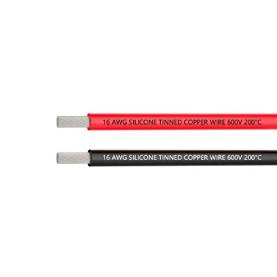 Afbeelding van TUOFENG 16 AWG draad 6 meter siliconen zacht en flexibel hoge temperatuur vertind koperdraad weerstand 3 m zwart rood 3D printer string testkabel