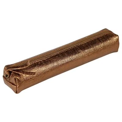 Afbeelding van Clairefontaine 410030C &#039;Kleo Pathra&#039; Lederen Slanke Potlood Case 19.5x2.5x4cm Brons
