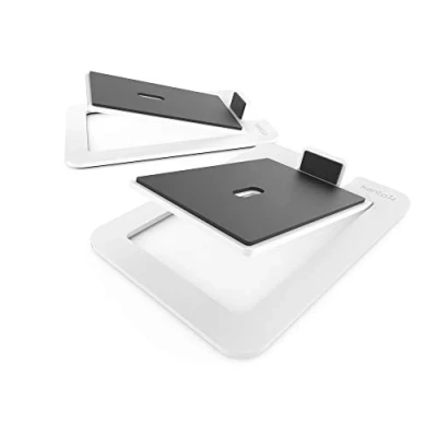 Afbeelding van Kanto S6W Desktop Speaker Stands voor Grote Luidsprekers 2 Pack (Wit)