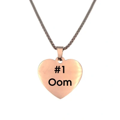 Afbeelding van Ketting RVS Hart Rosegoud #1 Oom