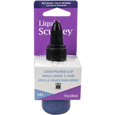 Afbeelding van Vloeibare klei navy metallic 30 ml Sculpey