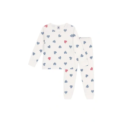 Afbeelding van Petit Bateau KIDS Bretonne Hearts SET Pyjama marshmallow/multicoloured voor kinderen, Maat: 86, Marshmallow/multi coloured