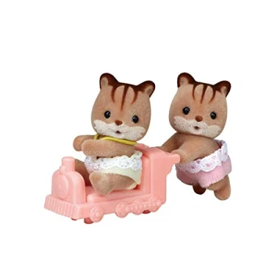 Afbeelding van Sylvanian Families 5421 tweeling walnoot eekhoorn fluweelzachte speelfiguren