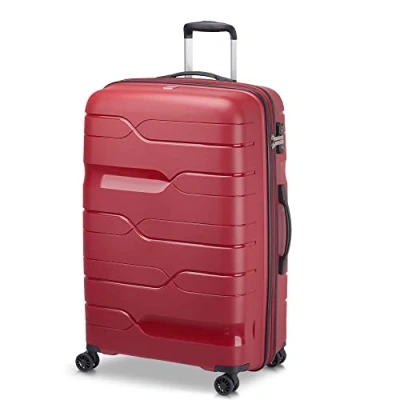 Afbeelding van MODO by Roncato MD1 uitbreidbare Trolley met Tsa, Donkerblauw, Grande, Harde koffer uitbreidbaar middendeel en draaibare wielen
