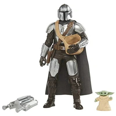 Afbeelding van Hasbro Star Wars F51945F1 Galactic Action The Mandalorian &amp; Grogu, interactieve elektronische figuren, 30 cm, speelgoed, vanaf 4 jaar, meerkleurig