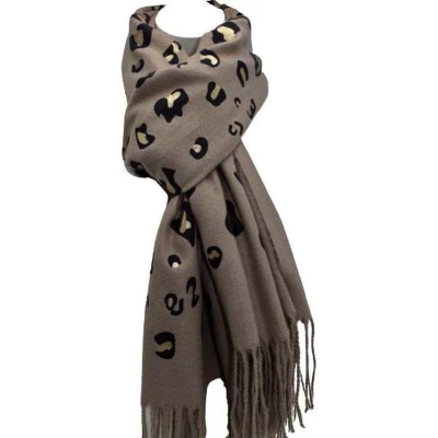 Afbeelding van Sjaal Dames Winter Bruin Beige