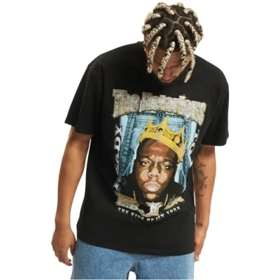 Afbeelding van Upscale by Mister Tee Biggie Crown Tshirt print, Heren, Maat: XXL, Black