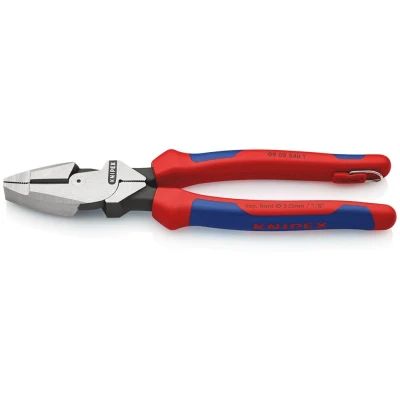 Afbeelding van Knipex 0902240T Lineman&#039;s Plier Kabeltang met borghaak 240mm